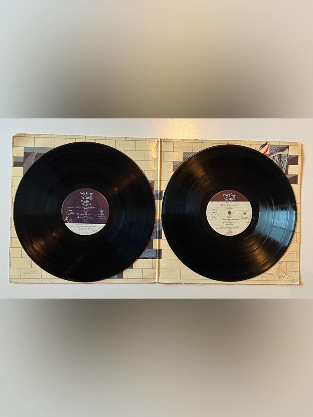 Pink Floyd The Wall 2LP 1979 US OG Press No Barcode PC2 36183 EX/VG w Inners